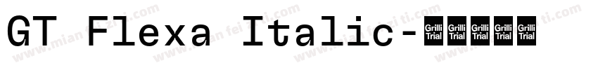 GT Flexa Italic字体转换